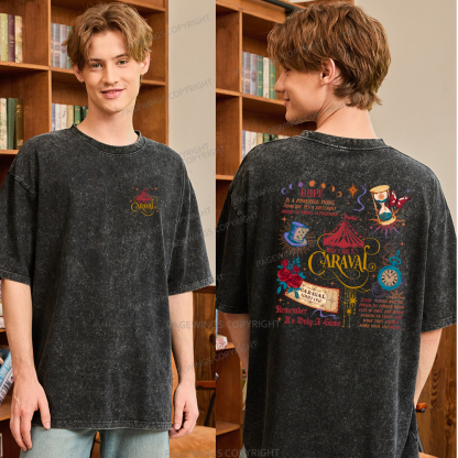 Pagewings Bookish Fantasy Unisex Washed T-shirt