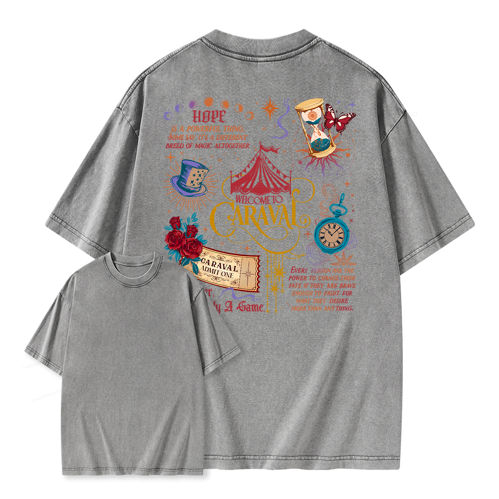 Pagewings Bookish Fantasy Unisex Washed T-shirt