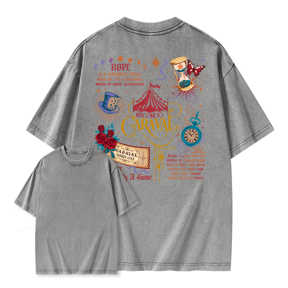 Pagewings Bookish Fantasy Unisex Washed T-shirt