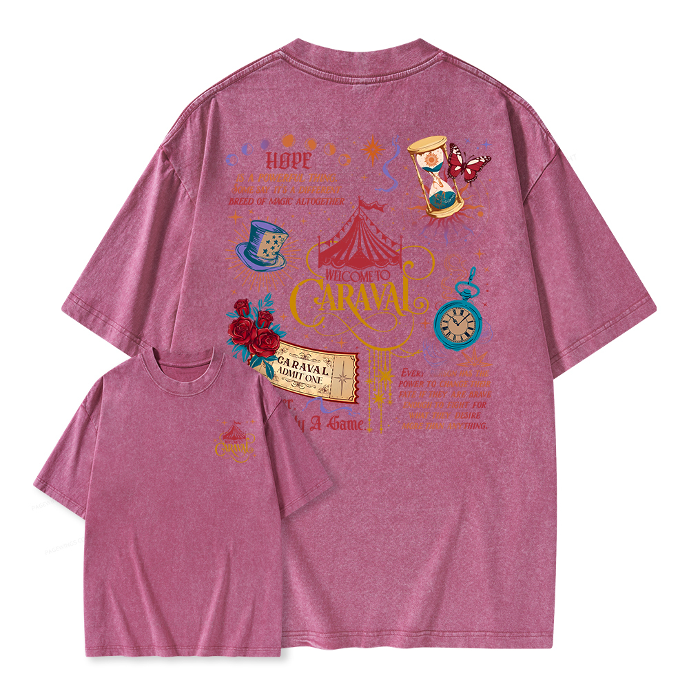Pagewings Bookish Fantasy Unisex Washed T-shirt