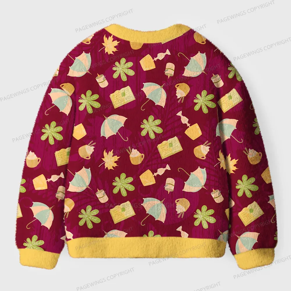 Pagewings Cozy Reading Unisex Ugly Cardigan Sweaters