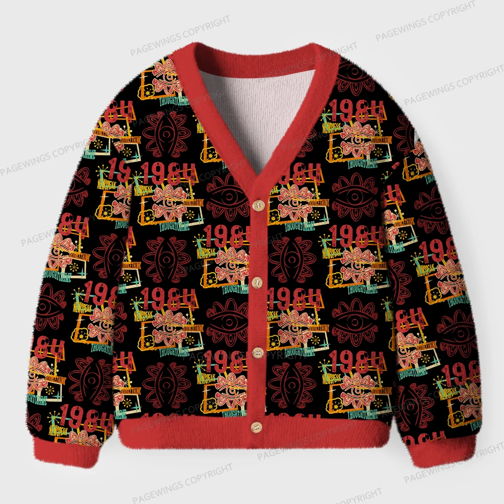 Pagewings Newspeak Unisex Ugly Cardigan Sweaters