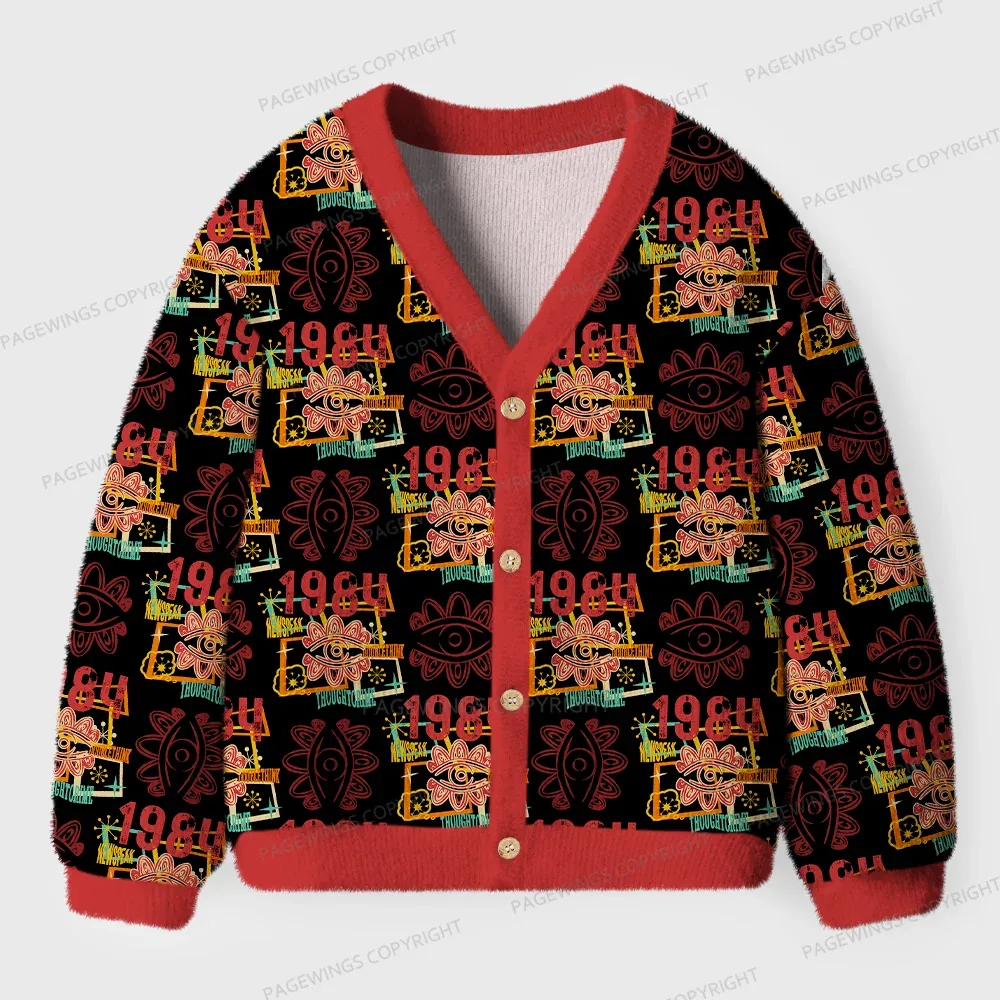 Pagewings Newspeak Unisex Ugly Cardigan Sweaters
