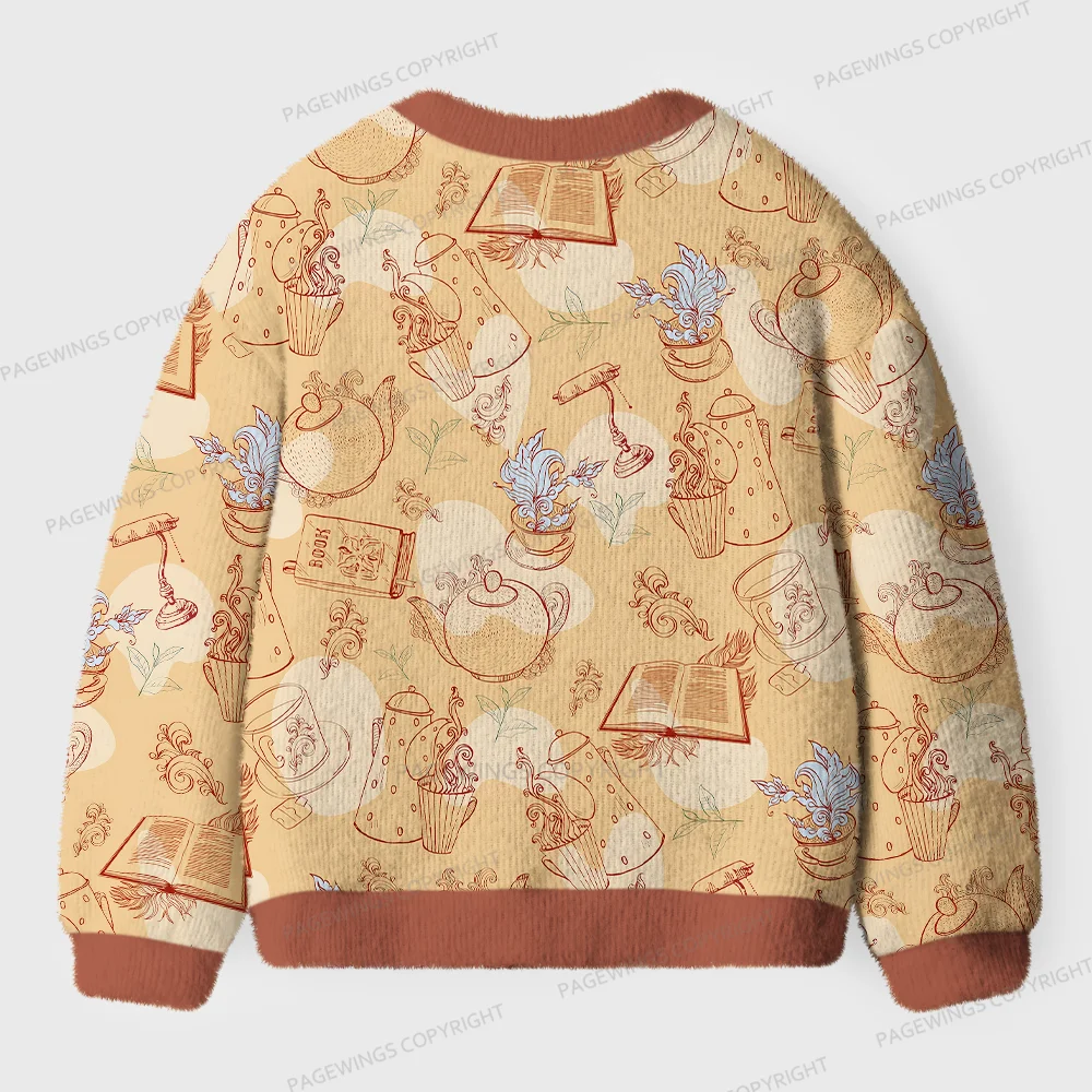 Pagewings Book Unisex Ugly Cardigan Sweaters
