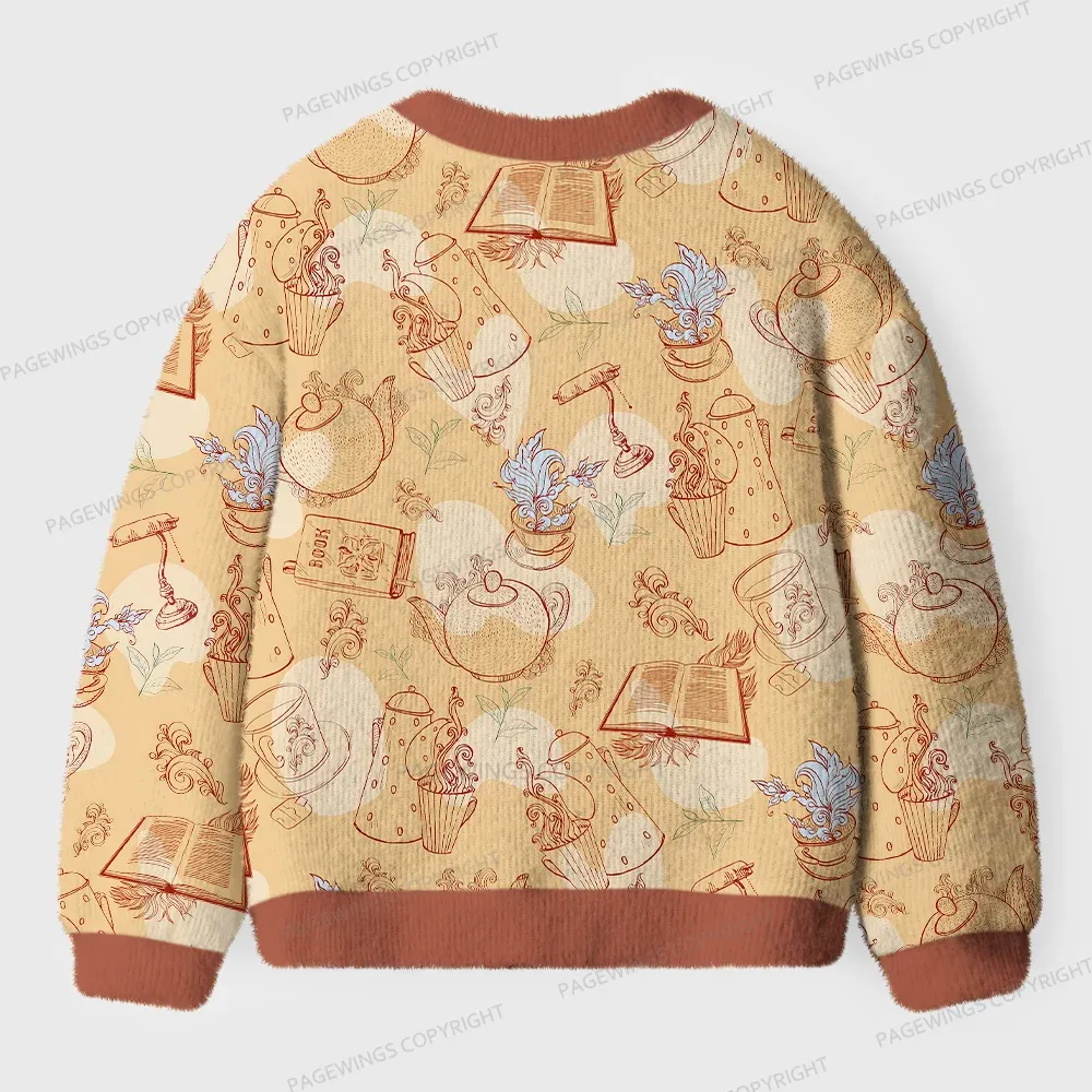 Pagewings Book Unisex Ugly Cardigan Sweaters