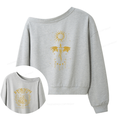 Pagewings Riorson House Aretia Women Off  Shoulder Sweatshirt