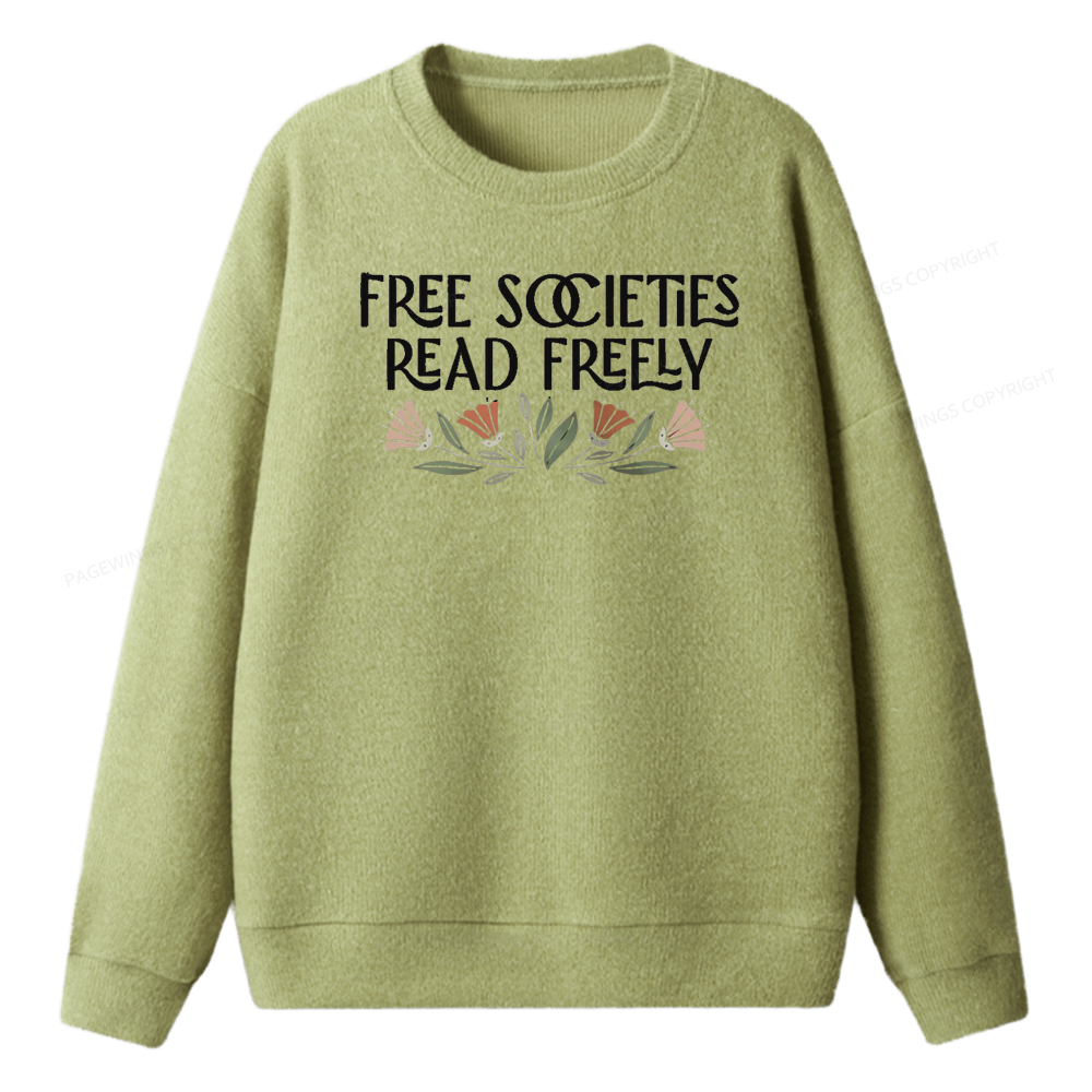 Pagewings Read Freely Unisex Knit Sweatshirt