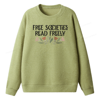 Pagewings Read Freely Unisex Knit Sweatshirt