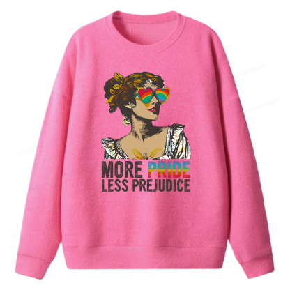 Pagewings More Pride Less Prejudice Unisex Knit Sweatshirt