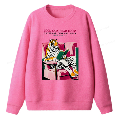 Pagewings Library Week Poster 1996 Unisex Knit Sweatshirt