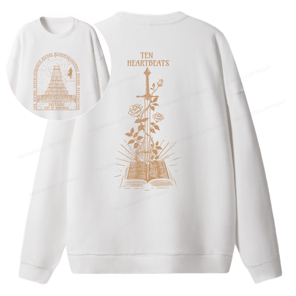 Pagewings Life Before Death Strength Before Weakness Unisex Knit Sweatshirt