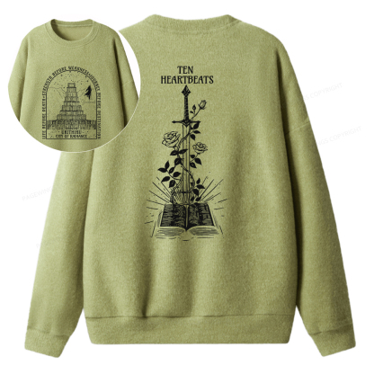 Pagewings Life Before Death Strength Before Weakness Unisex Knit Sweatshirt