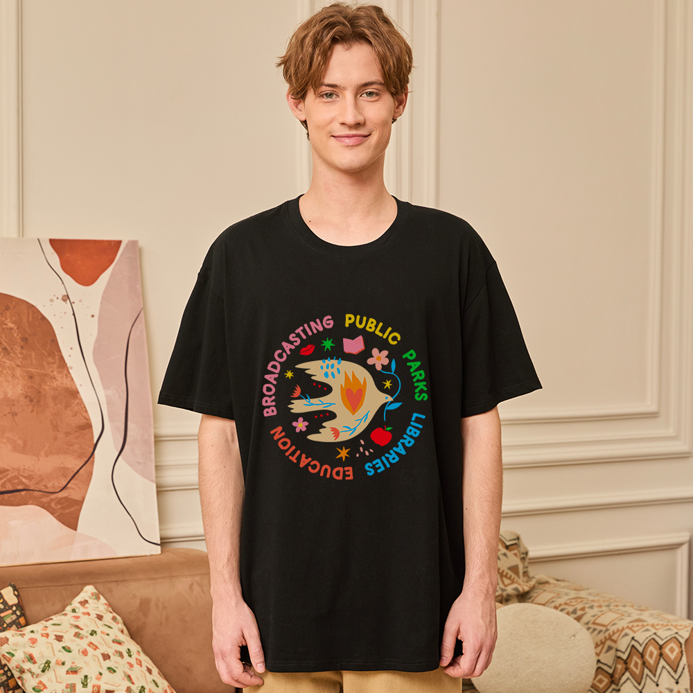 Pagewings Public Parks Libraries Education Broadcasting Unisex Classic T-shirt
