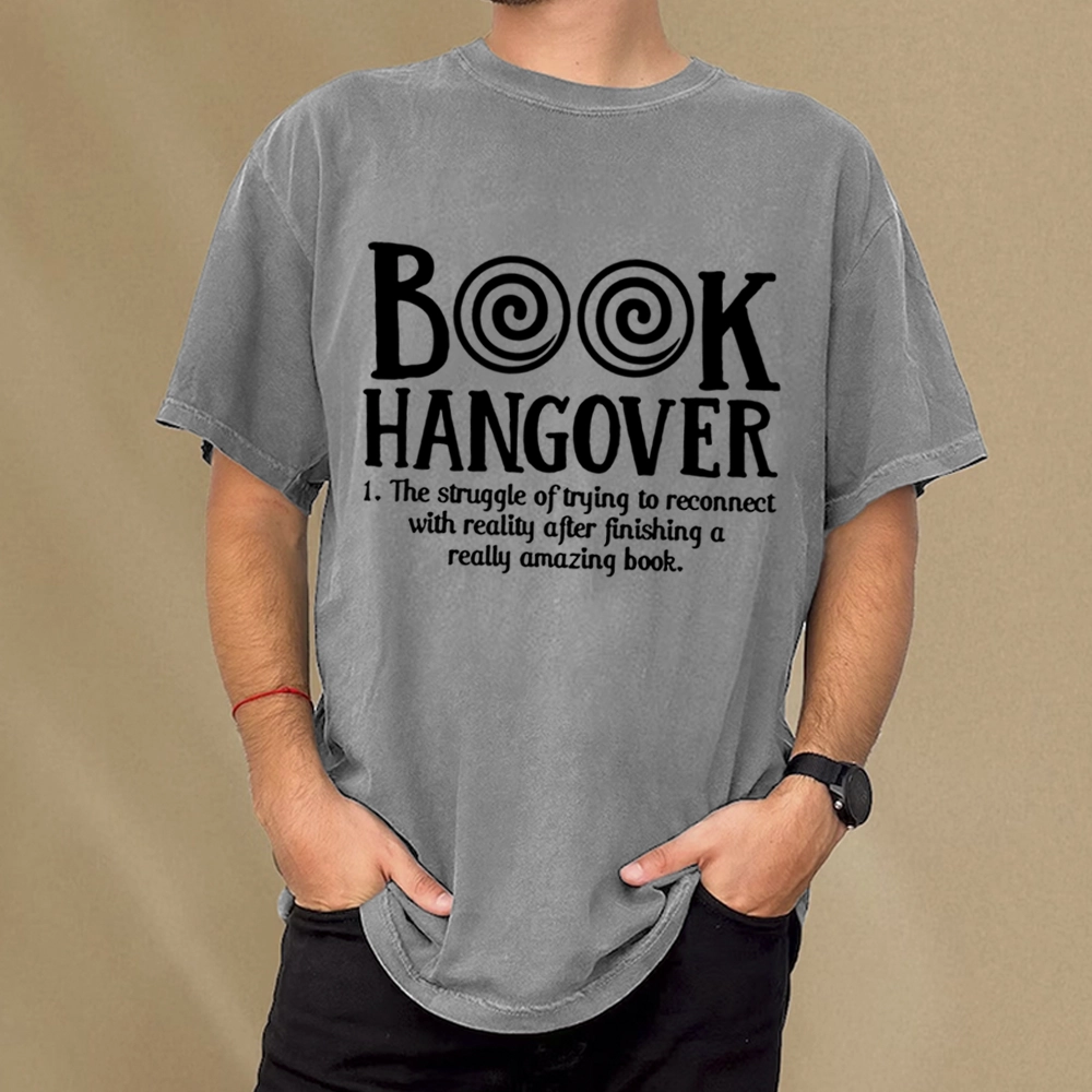 Pagewings Book Hangover Unisex Washed T-shirt