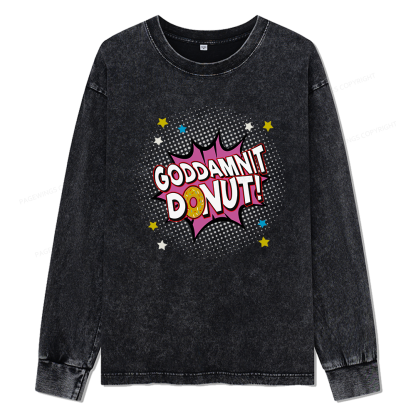 Pagewings Sci-Fi Lover Unisex Washed Long Sleeve T-shirt