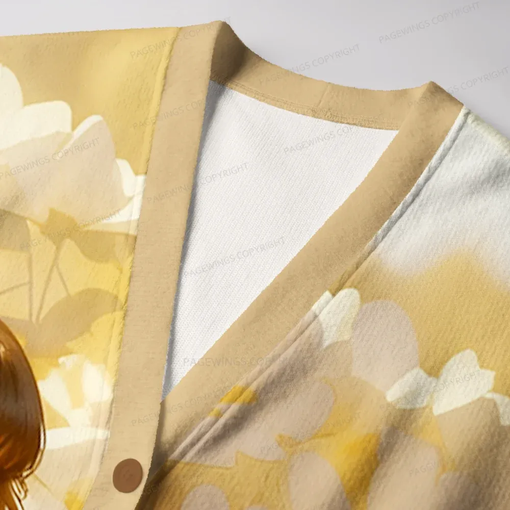 Pagewings The Life of a Book Girl Unisex Ugly Cardigan Sweaters