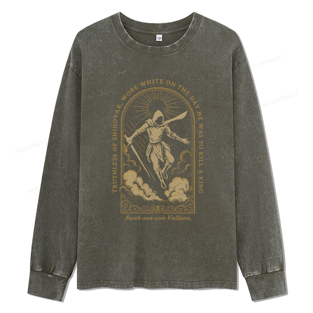 Pagewings Truthless of Shinovar Unisex Washed Long Sleeve T-shirt