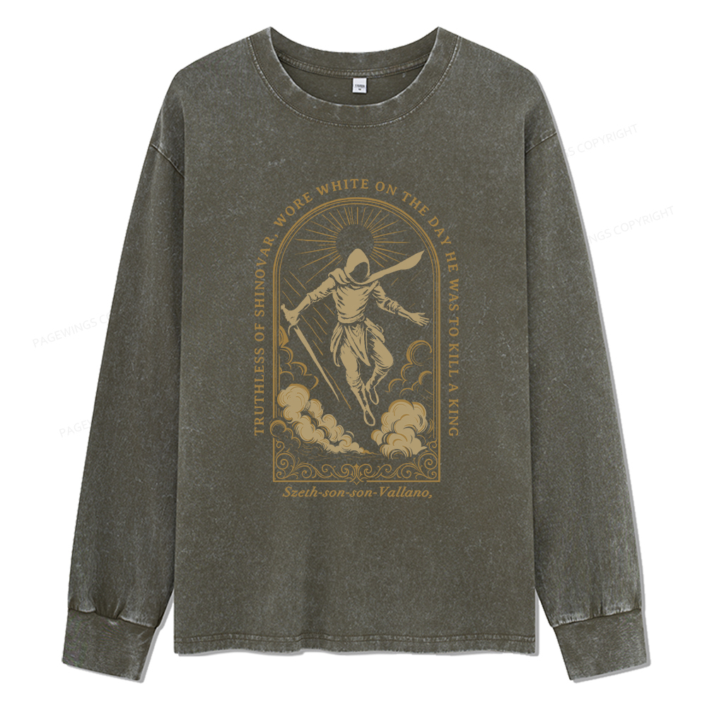 Pagewings Truthless of Shinovar Unisex Washed Long Sleeve T-shirt