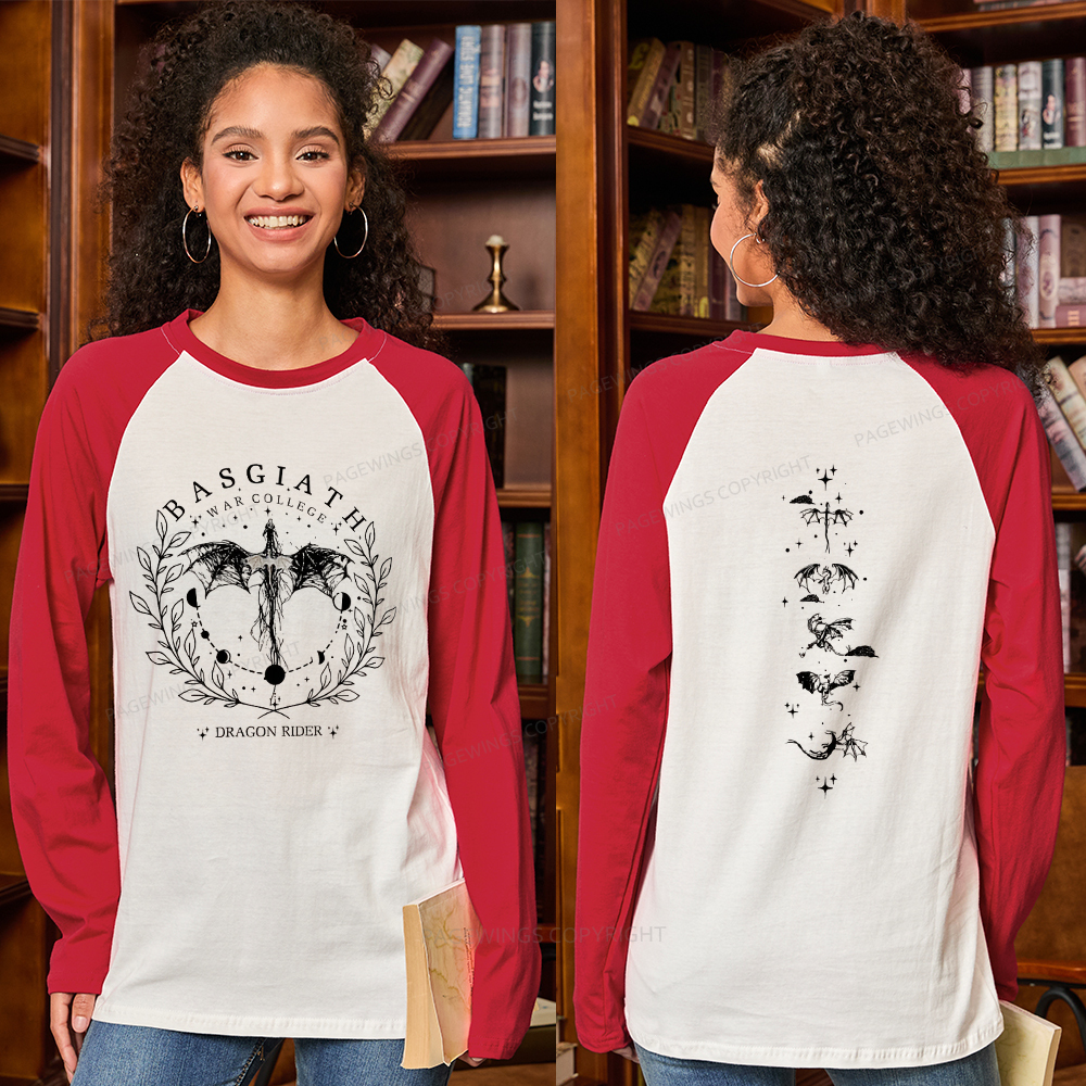 Pagewings Fantasy Team 2-Sided Long Sleeve Raglan T-shirt