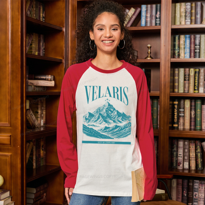 Pagewings Velaris Acotar Long Sleeve Raglan T-shirt