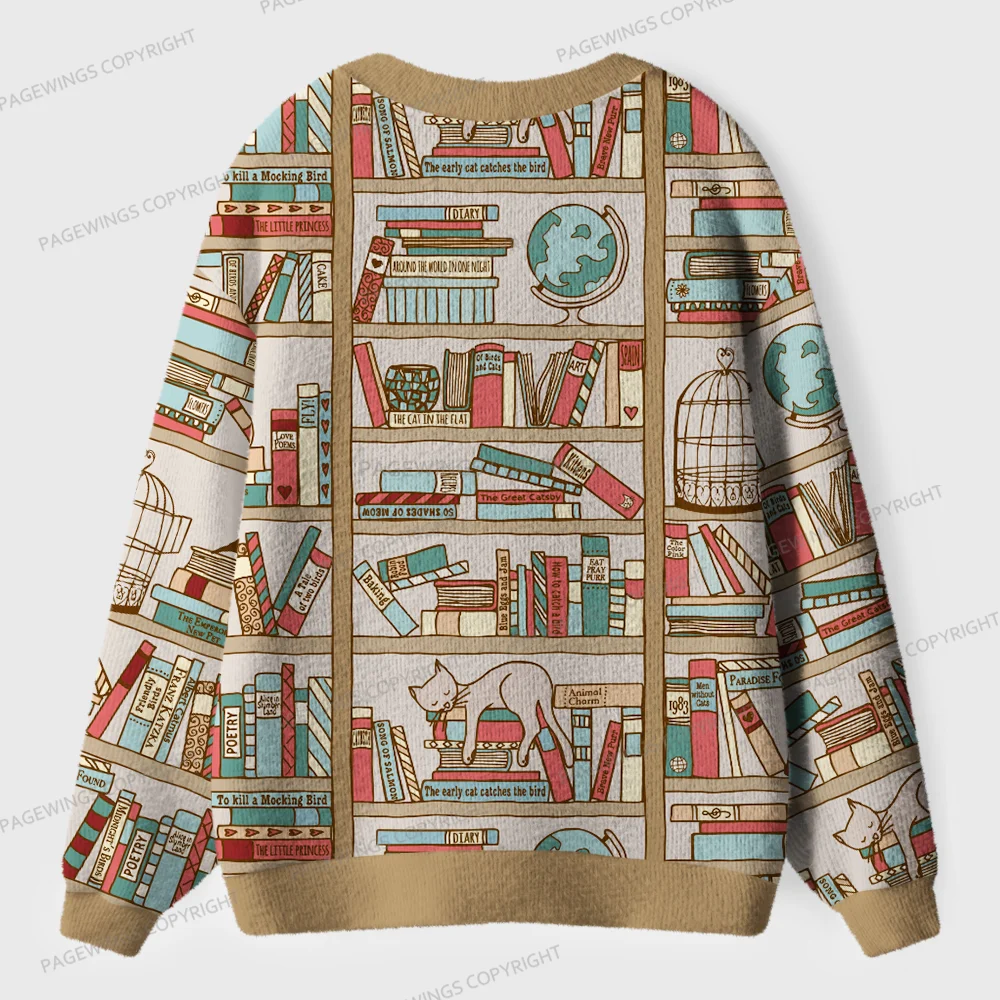 Pagewings Bookstore  Unisex Ugly Cardigan Sweaters