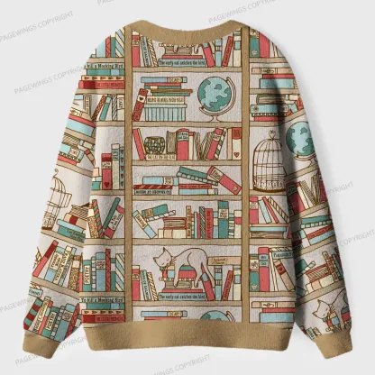 Pagewings Bookstore  Unisex Ugly Cardigan Sweaters