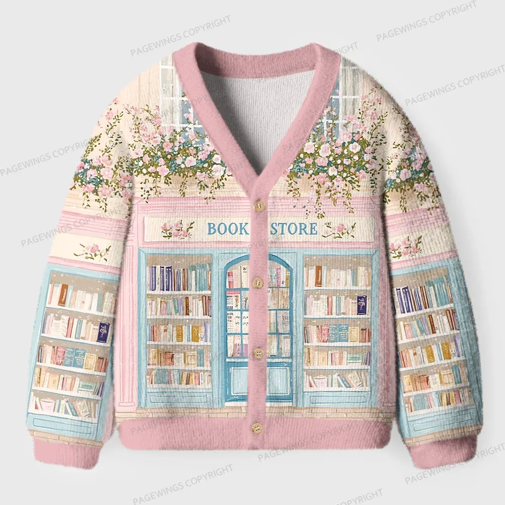 Pagewings Bookstore Unisex Ugly Cardigan Sweaters