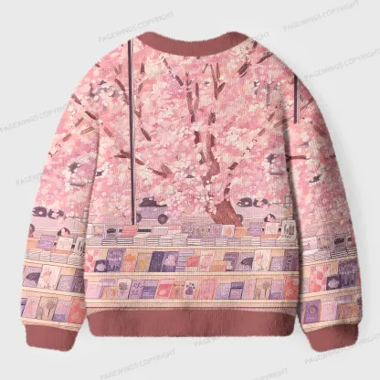 Pagewings Cozy Reading Unisex Ugly Cardigan Sweaters