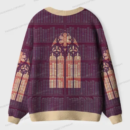 Pagewings Library Unisex Ugly Cardigan Sweaters
