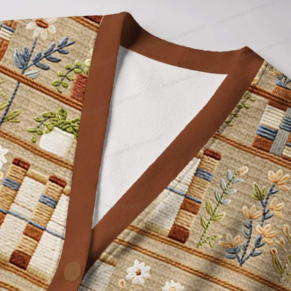 Pagewings Cozy Reading Unisex Ugly Cardigan Sweaters