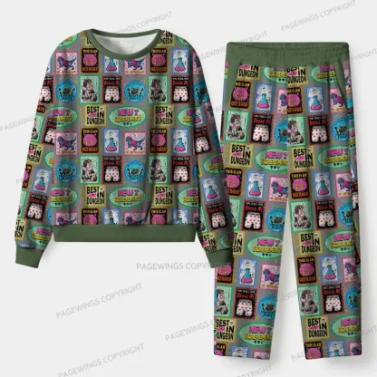 Pagewings Cozy Reading Unisex Flannel Pajama Set