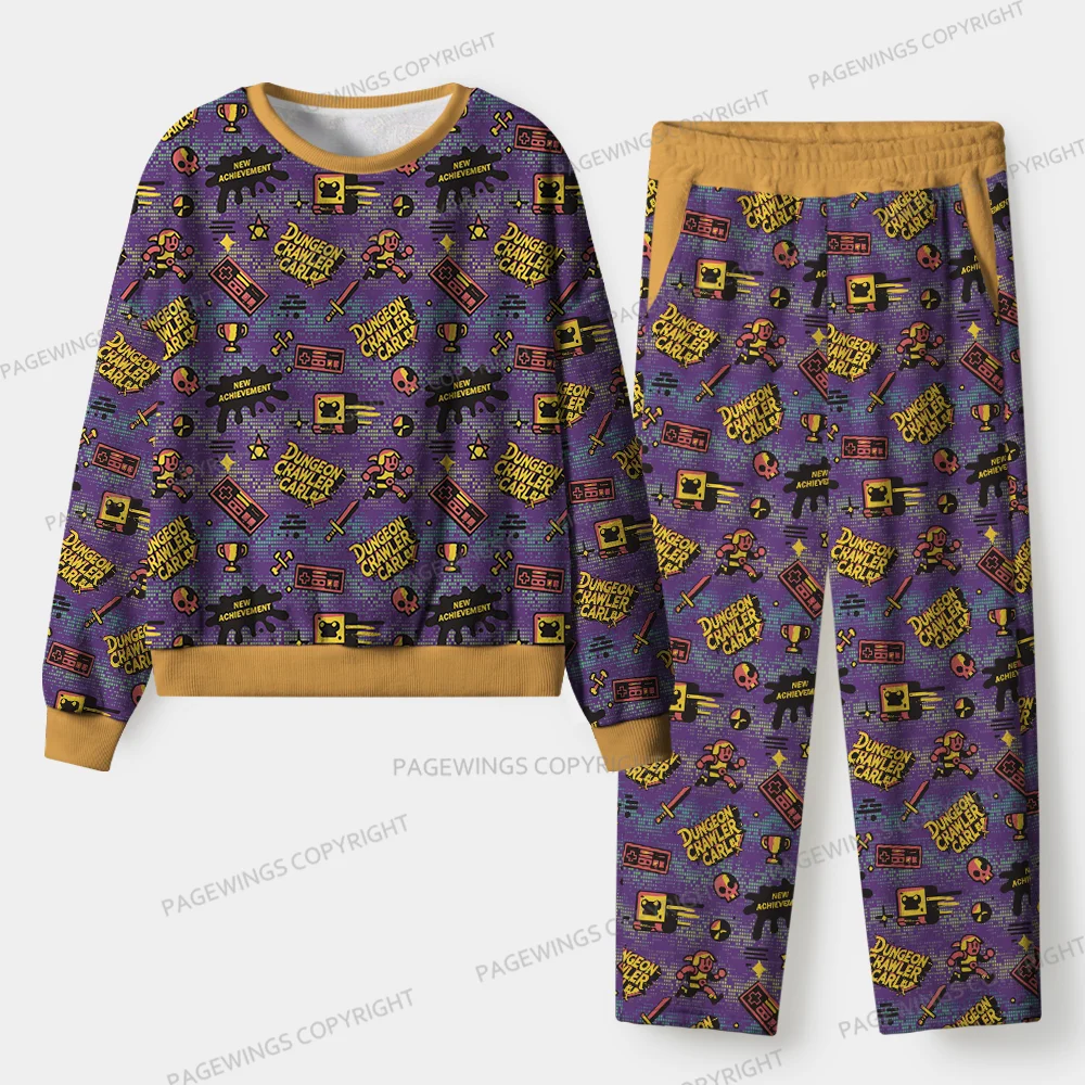 Pagewings Sci-Fi Book Lover Unisex Flannel Pajama Set