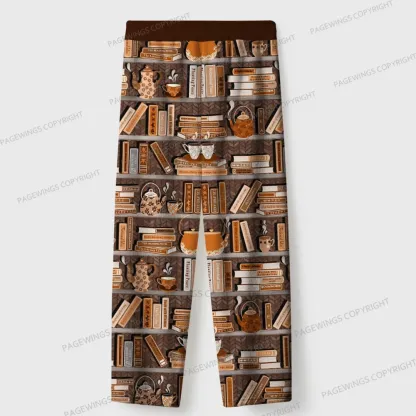 Pagewings Rather Give Me A Cuppa Unisex Flannel Pajama Set