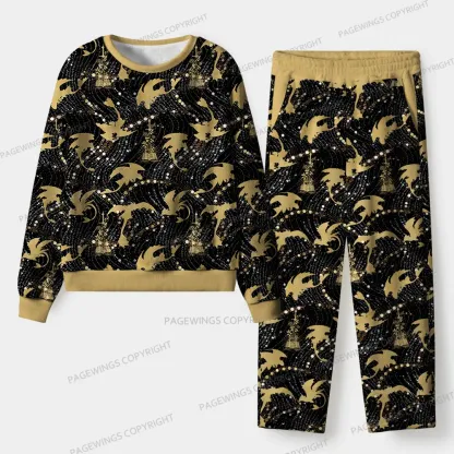 Pagewings Fantasy Reading  Unisex Flannel Pajama Set