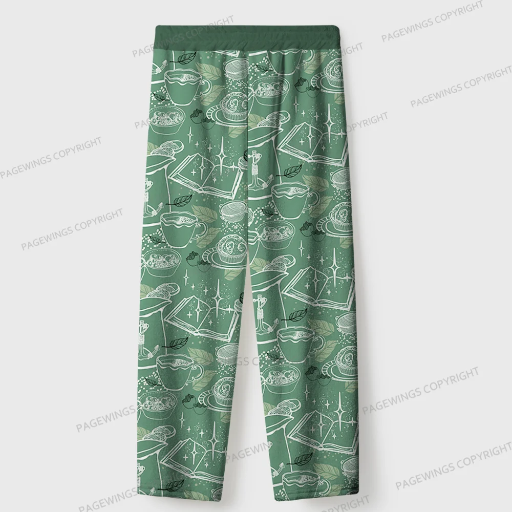 Pagewings Tea Time Unisex Flannel Pajama Set