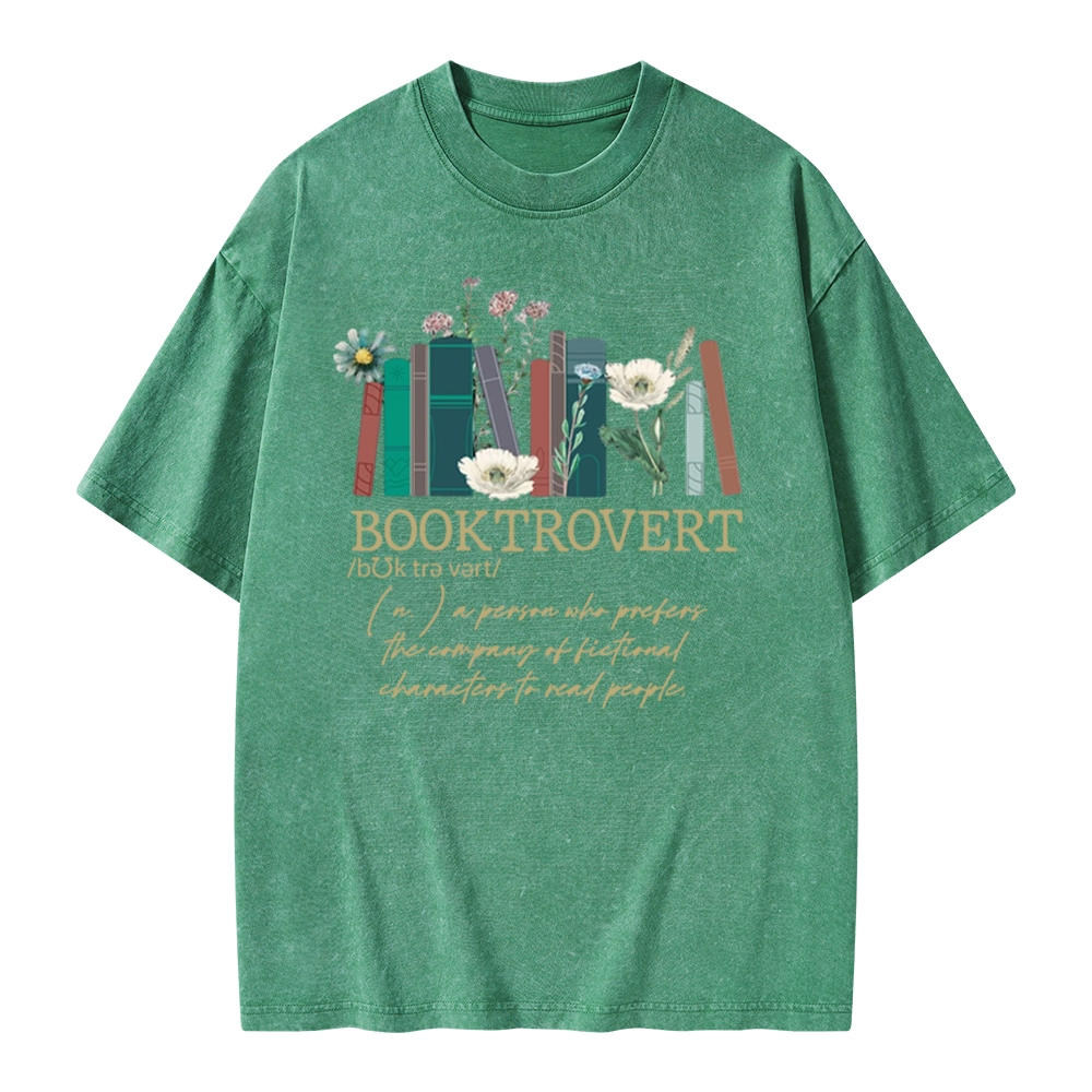 Pagewings Booktrovert Unisex Washed T-shirt