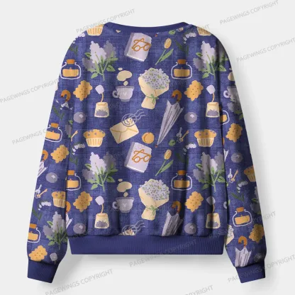 Pagewings Cozy Reading Unisex Flannel Pajama Set