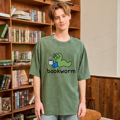 Pagewings Bookworm Unisex Washed T-shirt