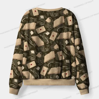 Pagewings Cozy Reading Unisex Flannel Pajama Set