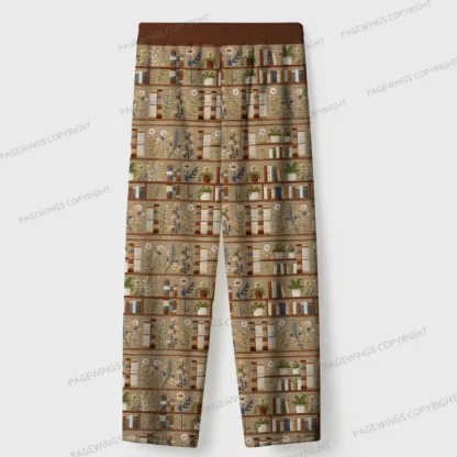 Pagewings Cozy Reading Unisex Flannel Pajama Set