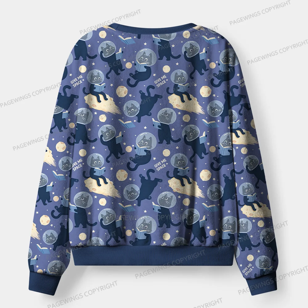 Pagewings Give Me Space Unisex Flannel Pajama Set