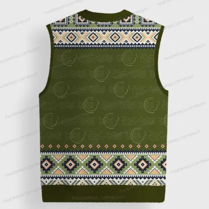 Pagewings To Whatever End Unisex V-Neck Ugly Knit Vest