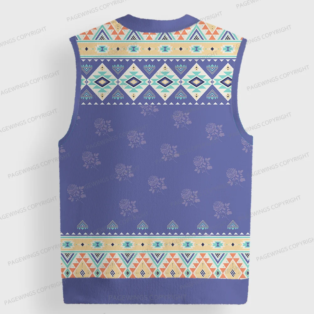 Pagewings Velaris City Of Starlight Unisex V-Neck Ugly Knit Vest
