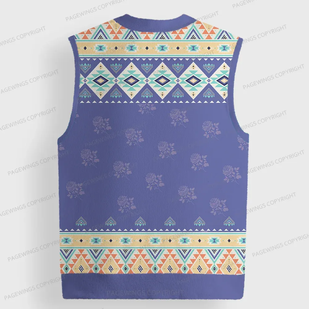 Pagewings Velaris City Of Starlight Unisex V-Neck Ugly Knit Vest