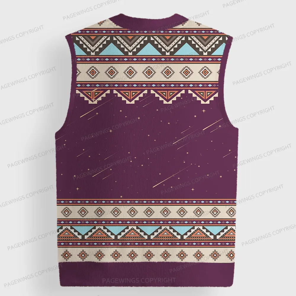 Pagewings Urithiru City Of Radiance Unisex V-Neck Ugly Knit Vest