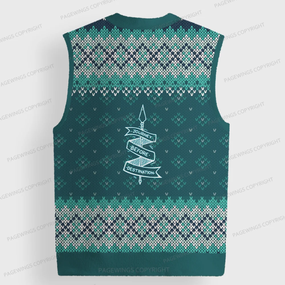 Pagewings Stormblessed Unisex V-Neck Ugly Knit Vest