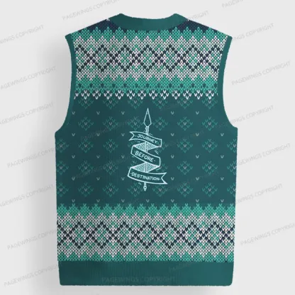Pagewings Stormblessed Unisex V-Neck Ugly Knit Vest