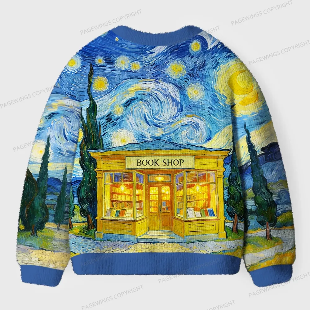 Pagewings Bookshop Unisex Ugly Cardigan Sweaters
