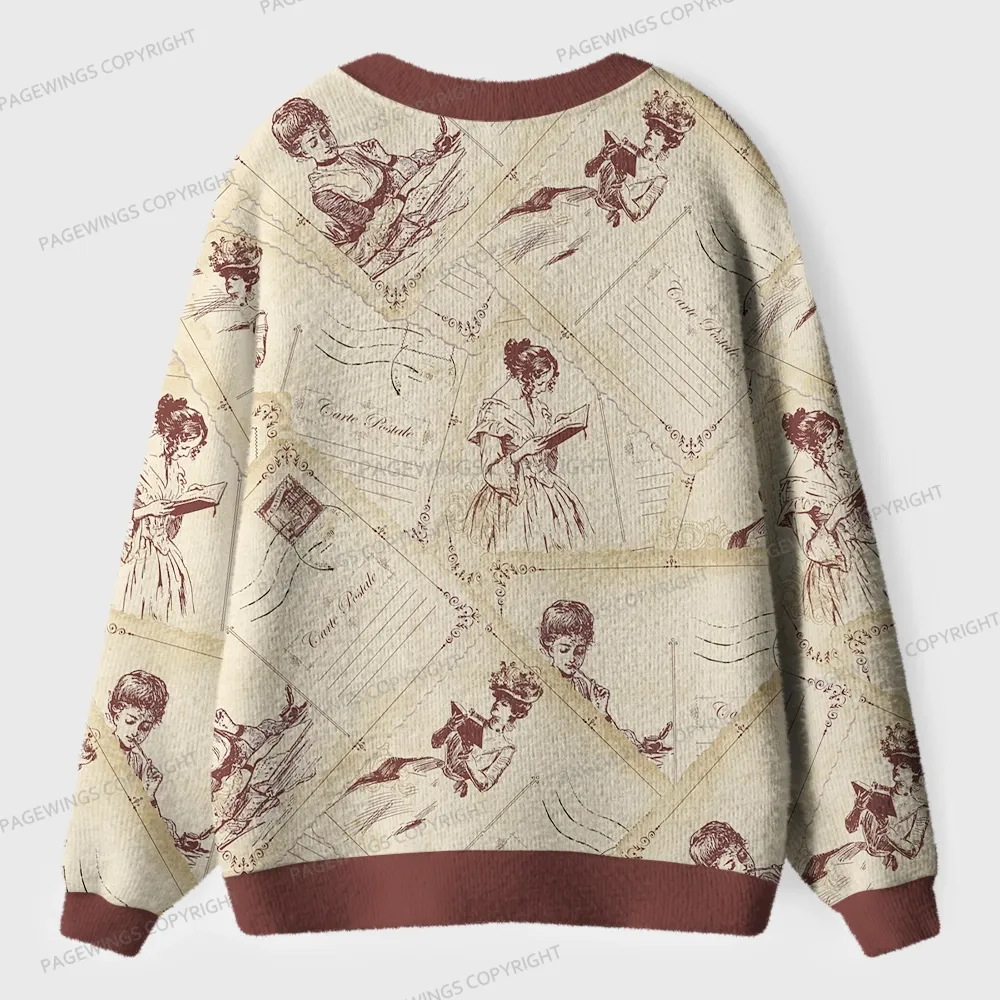 Pagewings Literature Unisex Ugly Cardigan Sweaters