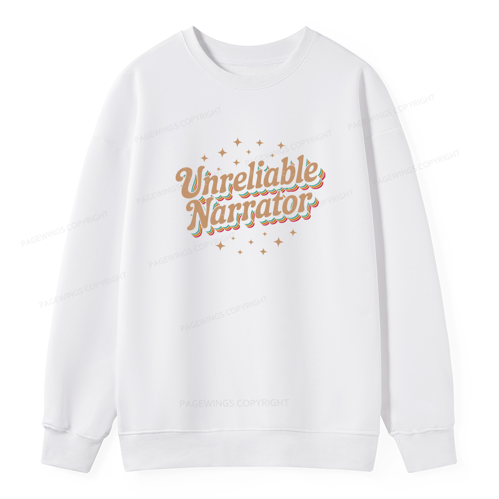 Pagewings Unreliable Narrator Unisex Classic Sweatshirt